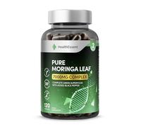 Moringa Capsules 7000mg Complex, High Strength Complete Green Superfood with Added Black Pepper, Moringa Leaf Extract and Powder for High Absorption - 120 Capsules by HealthEssent