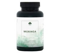 Moringa Leaf Powder Capsules 500mg - Natural Whole Leaf Moringa Oleifera - 120 Vegan Capsules - Non-GMO, Made in the UK - G&G Vitamins