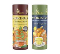 Moringa Masala Chai 100g and Moringa Lemon Ginger Tea 100g - Combo pack Bundle