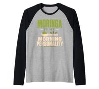 Moringa Morning Herbal Wellness Smoothie Gift Raglan Baseball Tee