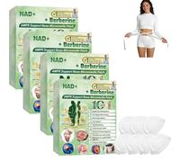 Moringa X Berberine Nad Patches, 2026 New Natural 10-in-1 Advanced Nano Microneedle Patch,Suitable for Women and Men, All Skin Types (4Box)