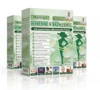 Moringa X Berberine Patches - 10-in-1 Nano Microneedle Technology for Targeted Support - Invisible & Comfortable Body Patches for Men & Women - 3 Boxes Value Pack