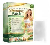 Moringa X Berberine Slimming Patch, 10 in 1 Nano Microneedle Patch, Natural Slimming for Weight Loss, Flat Stomach, Easy to Apply, Invisible, Men & Women
