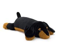 MorisMos 100cm Dachshund Teddy Plush, Huggable Dog Teddy Stuffed Animal, Body Pillow for Cuddling on Bed or Sofa, for Kids Girls Boys Adult (Black)