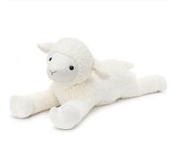 MorisMos 110cm Sheep Teddy Plush, Huggable Lamb Teddy Stuffed Animal, Body Pillow for Cuddling on Bed or Sofa, for Kids Girls Boys Adult (White)