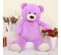 MorisMos 130cm/52in Big Giant Teddy Bear for Girlfriend, XXL Large Cuddly Super Soft Teddybear, Fluffy Stuffed Teddys Plush Toy Birthday Gifts for Kids Girls Wife Women, Party Decor 4.3ft Lilac