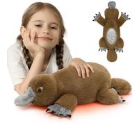 MorisMos 20in Platypus Plush Microwavable, Hot or Cold Plush Teddy for Relaxation and Warm Relief, 1.55lb Soft Cuddle Platypus Stuffed Animal Toy with Removable Heat Pad, Gift for Kids Adults