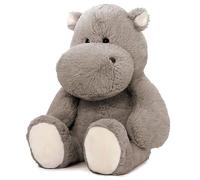 MorisMos 90cm/36in Giant Hippo Plush Soft Toy, Gray Large Hippopotamus Stuffed Animal, Kawaii Hippo Teddy, Body Pillow for Cuddling on Bed or Sofa, Gift for Kids Wild animals Lover, Birthday Decor