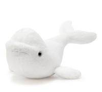 MorisMos Giant Beluga Whale Teddy Stuffed Animal Toy,77 cm White Kawaii Whale Shark Plush Cuddly Presents for Girls Boys Girlfriend Kids Birthday Party Decoration
