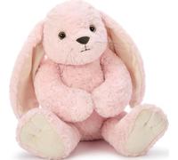 MorisMos Giant Pink Rabbit Plush Toy, 45cm Super Soft Floppy-Eared Bunny Stuffed Animal, Kawaii Cuddly Toy for Girls Kids Birthday Gift
