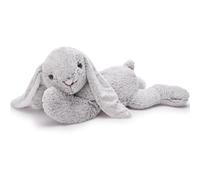 MorisMos Giant Rabbit Teddy Soft Toy, 80cm Big Grey Bunny Plush Kawaii Large Rabbit, XXL Cuddly Fluffy Gift for Kids Birthday Christmas Deco