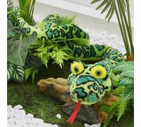 MorisMos Giant Snake Teddy Plush Soft Toy 250cm, Large Realistic Anaconda Python Stuffed Animal Big Fat Oversized, Kawaii Birthday Presents for Boys Girls Kids Girlfriend Party Decorations