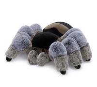 MorisMos Giant Spider Teddy Soft Toy, 45cm Big Grey Spider Stuffed Animal Kawaii Large Plush Cuddly Toy, XXL Fluffy Gift for Kids Birthday Decor