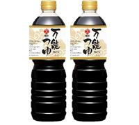 Morita All-purpose Seasoned Soy Sauce 1L | Versatile Japanese Tsuyu Soup Base | Ideal for Noodles, Hot Pots, and Dipping Sauces | Rich Umami Flavor with Shiitake & Kelp Extracts (Pack of 2)