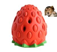 MORITAS PET Strawberry Dog Toothbrush Chew Toy - Fillable, Soft, Teeth Cleaning for Small, Medium & Large Dogs (Strawberry)