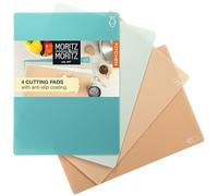 Moritz & Moritz 4 x Flexible Chopping Boards - 28 x 38 cm - Plastic Chopping Board for Quick Work - Flexible Chopping Board Set - Kitchen Board - Chopping Boards Set
