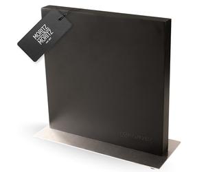 Moritz & Moritz Magnetic Knife Block Black - Magnetic Knife Holder with Strong Hold - Sturdy Knife Holder for Kitchen, Modern and Space-Saving - Knife Block without Knife