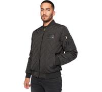 Moritzio Quilted Bomber Jacket Glorious Gangsta Black S
