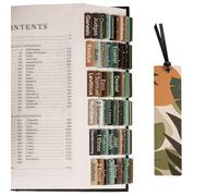 Morjor Bible Tabs for Women and Men, Earthy Theme, 75 Large Print Bible Tabs & 1 Bookmark, Laminated Bible Book Tabs for Study Bible, Easy Navigation, Easy-to-Read Sans Serif Type
