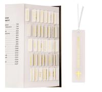Morjor Bible Tabs for Women and Men, Light Theme, 75 Large Print Bible Tabs & 1 Bookmark, Laminated Bible Book Tabs for Study Bible, Easy Navigation, Easy-to-Read Sans Serif Type