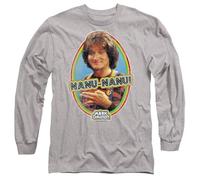 Mork And Mindy Nanu Nanu Mens Long Sleeve T Shirt, Athletic Heather, XX-Large