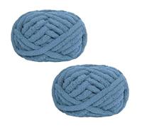 Morkite 2 Pieces Chunky Knitting Yarn Blanket Hand Knitting Super Soft Large Jumbo Blanket Thick Wool