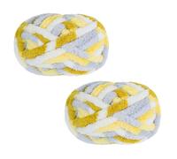 Morkite 2 Pieces Knitting Yarn, Chunky Knit, for Blankets, Hand Knitting, Super Soft, Large Jumbo Blanket, Thick Wool (Color No. 20)