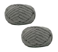 Morkite 2 Pieces Knitting Yarn, Chunky Knit, for Blankets, Hand Knitting, Super Soft, Large Jumbo Blanket, Thick Wool