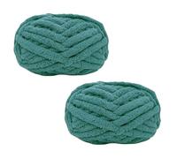 Morkite 2 Pieces Knitting Yarn, Chunky Knit, for Blankets, Hand Knitting, Super Soft, Large Jumbo Blanket, Thick Wool