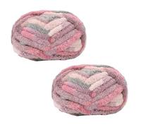 Morkite 2 Pieces Knitting Yarn, Chunky Knit, for Blankets, Hand Knitting, Super Soft, Large Jumbo Blanket, Thick Wool