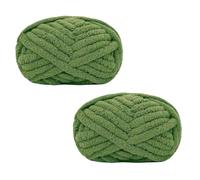Morkite 2 Pieces Knitting Yarn, Chunky Knit, for Blankets, Hand Knitting, Super Soft, Large Jumbo Blanket, Thick Wool