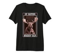 Morkrost Swedish Dark Roast Coffee Moose Premium T-Shirt