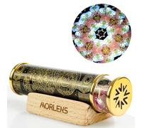 Morlenscope 12 Constellations Aries Mini Handmade Kaleidoscope for Adults,Red Tourmaline Crystals and Healing Stones Core Box,Anniversary Birthday Christmas Thanks Giving New Year Present Gift