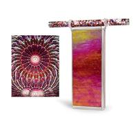Morlenscope 6" Seashell Kaleidoscope For Adults-With 2 Pieces 6" Glitter Wand,Handmade Tiffany Stained Glass Adult Kaleidoscope,Classy Gift Box,Special Birthday Gift,Anniversary Wedding Gift (sunset)