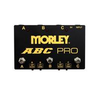 MORLEY Brand ABC Pro Selector Gold Series, Black, Model Number ABC PRO, Switcher for Electric Guitar Amplifier