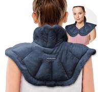 MORLIDEN Microwavable Heated Neck Wrap Warmer and Shoulder Heating Pad, Weighted Microwave Heating Pad for Neck and Shoulders Hot and Cold Compress