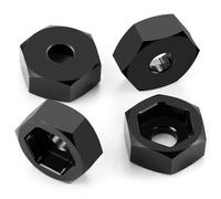 MORLORDY 4Pcs 8mm to 12mm Wheel Hex Hubs Adapter Big Wheel Conversion Kit for All 1/16 1/18 Scale RC Car Truck Which Hex is 8mm, Like Losi Mini-T 2.0 & Mini-B
