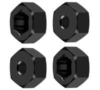 MORLORDY 7mm to 12mm RC Wheel Hex Hubs 4Pcs 6mm Thick Hex Drive Adapters for 1/16 Losi Mini-T 2.0, Mini-B, Mini JRX2, Mini JRXT and All 1/16 RC Car Which Hex is 7MM