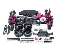 MORLORDY Alloy Metal & Carbon Fiber RC Chassis Frame Kit for Sakura D5 MR | 1/10 RC Flat Road Drift Car Upgrade Part