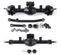 MORLORDY SCX24 Axles Aluminum Stock/Extended Front&Rear Complete Axles Set for 1/24 Axial SCX24 Gladiator JLU C10 Deadbolt Base Camp Power Wagon Upgrade Parts (Stock Length - Complete Set)