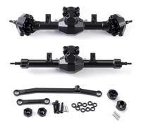 MORLORDY SCX24 Axles Aluminum Stock/Extended Front&Rear Complete Axles Set for 1/24 Axial SCX24 Gladiator JLU C10 Deadbolt Base Camp Power Wagon Upgrade Parts (+4MM - Extended Set)