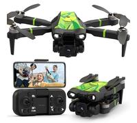 Morlyrctooy M18 4K Mini Drone with Brushless Motor Foldable RC Quadcopter for Adults Optical Flow Positioning Headless Mode