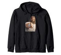 Mormon Choose the Right Jesus CTR Ring Art Zip Hoodie