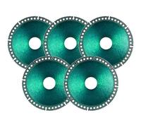Mornajina 5 Packs 4-1/2" Indestructible Disc for Grinder, Indestructible Grinder Disc for Angle Grinder 7/8" (Model 115/125), Fit Smooth Cutting, Chamfering, Grinding of All Materials (Green)