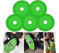 Mornajina 5Packs 4Inch Green Diamond, Ceramic Glass Cutting Disc for Angle Grinder, Accurate & Chip Free Cutting, Dry & Wet Compatible, 100mm x 1mm x 20mm