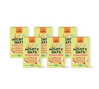 Mornflake - Apple & Rhubarb Crumble Creamy Superfast Oats 6x 450g Natural Ingredients High Fibre Porridge With Real Fruit Pieces & British Wholegrain Oat, 2 Min Breakfast Cereal