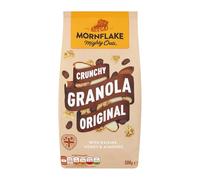 Mornflake - Original Crunchy Granola. 1x 500g Sachets Bags. High Fibre Granola Cereal Multipack, Breakfast Granola with Raisins, Honey & Almonds Mix, All Natural Ingredients (Pack of 1)