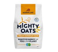 Mornflake - Superfast Oats 1x 3kg 100% Wholegrain Oats All Natural Ingredients, High In Fibre. Creamy, Perfect For Breakfast Porridge Oats, Overnight Oats & Granola. Suitable For Vegan Diet