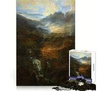 Morning Amongst The Coniston Fells Jigsaw 1000 Pieces for Teenagers Brain Exercise DownTime Game Real Challenge Birthday Present (38x52cm)