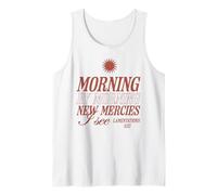Morning by Morning New Mercies I See Christian Bible Verse Tank Top